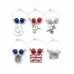 King Charles' Hobbies Designed Coronation Party Glass Charms
